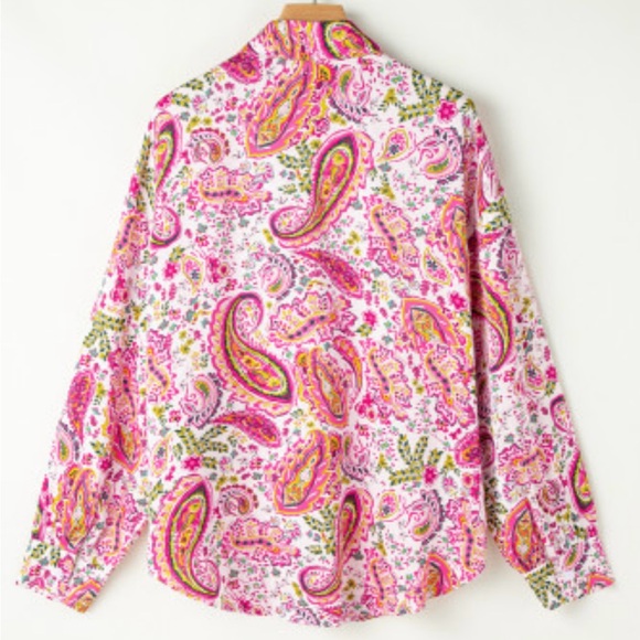 Sylvie floral paisley printed blouse - Picture 2 of 6